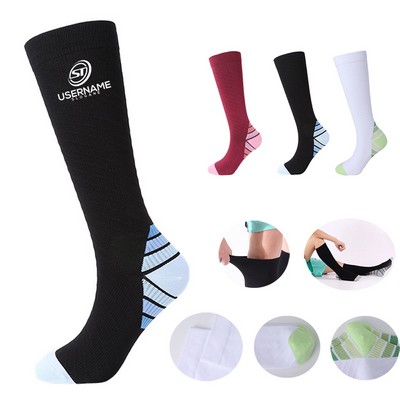 Compression Socks Men Breathable Nylon Running Compression Socks